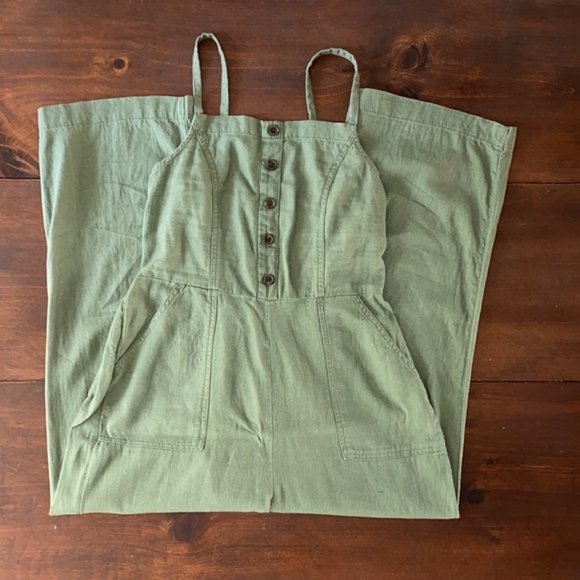 Old Navy Linen Button Front Cami Jumpsuit, S - Picture 14 of 14